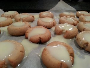Assuming you let your white chocolate set up more than I did before adding it, yours can be less runny!