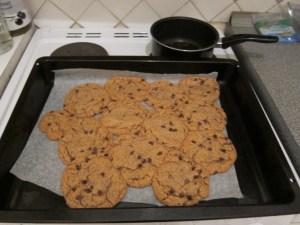 They flatten as they cool.