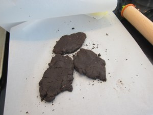 It's a very dry dough...