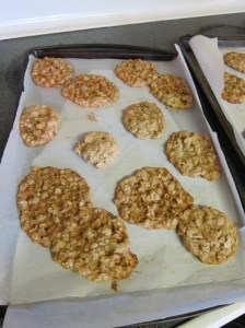 This uneven cooking is what happens if you do big ones. The tray way back at the top of the post is the more even cooking of smaller ones!