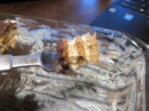 See, I wouldn't lie to you! I would, however, eat straight out of the serving dish...