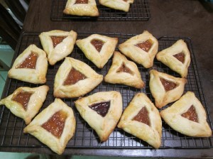 The dark one is chocolate strawberry jam, as I finished the jar of caramel apple at the end.